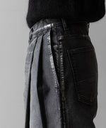 画像をギャラリービューアに読み込む, SUBLATIONS サブレーションズのMOLESKINE 2TUCK WIDE BAGGY PANTS - BLACKの公式通販サイトsession福岡セレクトショップ
