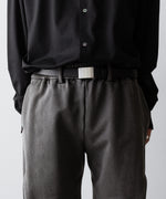 画像をギャラリービューアに読み込む, 【KANEMASA PHIL.】36G FINE SWEAT DRAPING EASY PANTS - CHARCOAL PIGMENT
