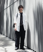 画像をギャラリービューアに読み込む, 【INTÉRIM】SILK NOIL JANGLE FATIGUE TROUSER - BLACK
