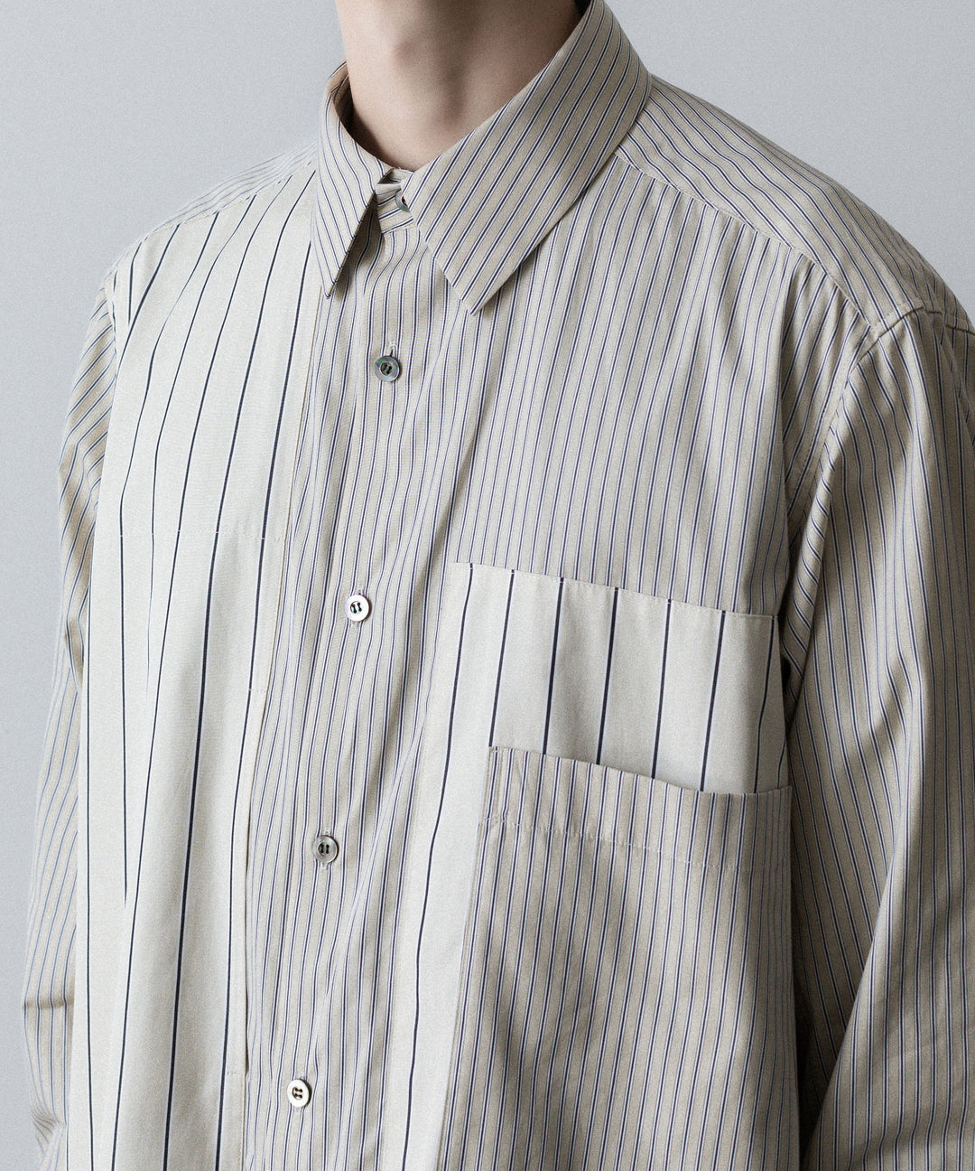 UJOH - ウジョーのSWITCHING POCKET SHIRTのBEIGE 公式通販サイトsession福岡セレクトショップ