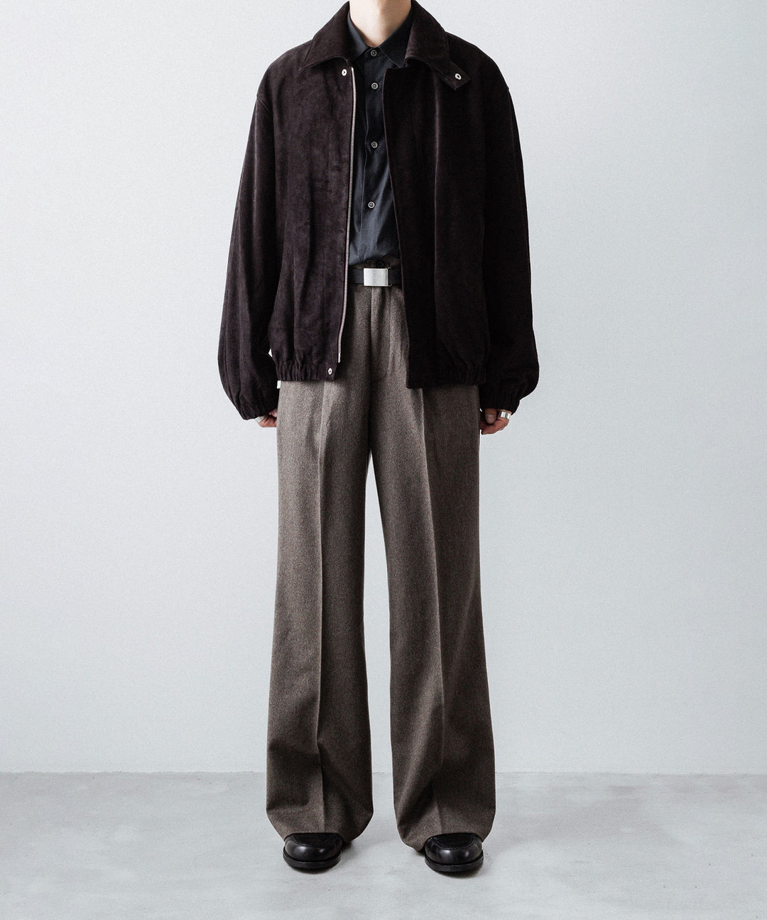 ssstein(シュタイン)のCOW SUEDE ZIP SHORT JACKET - DARK BROWNの公式通販サイトsession福岡セレクトショップ