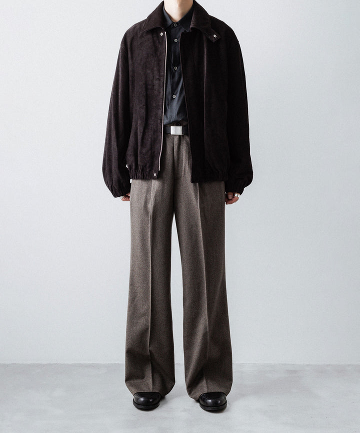 ssstein(シュタイン)のCOW SUEDE ZIP SHORT JACKET - DARK BROWNの公式通販サイトsession福岡セレクトショップ