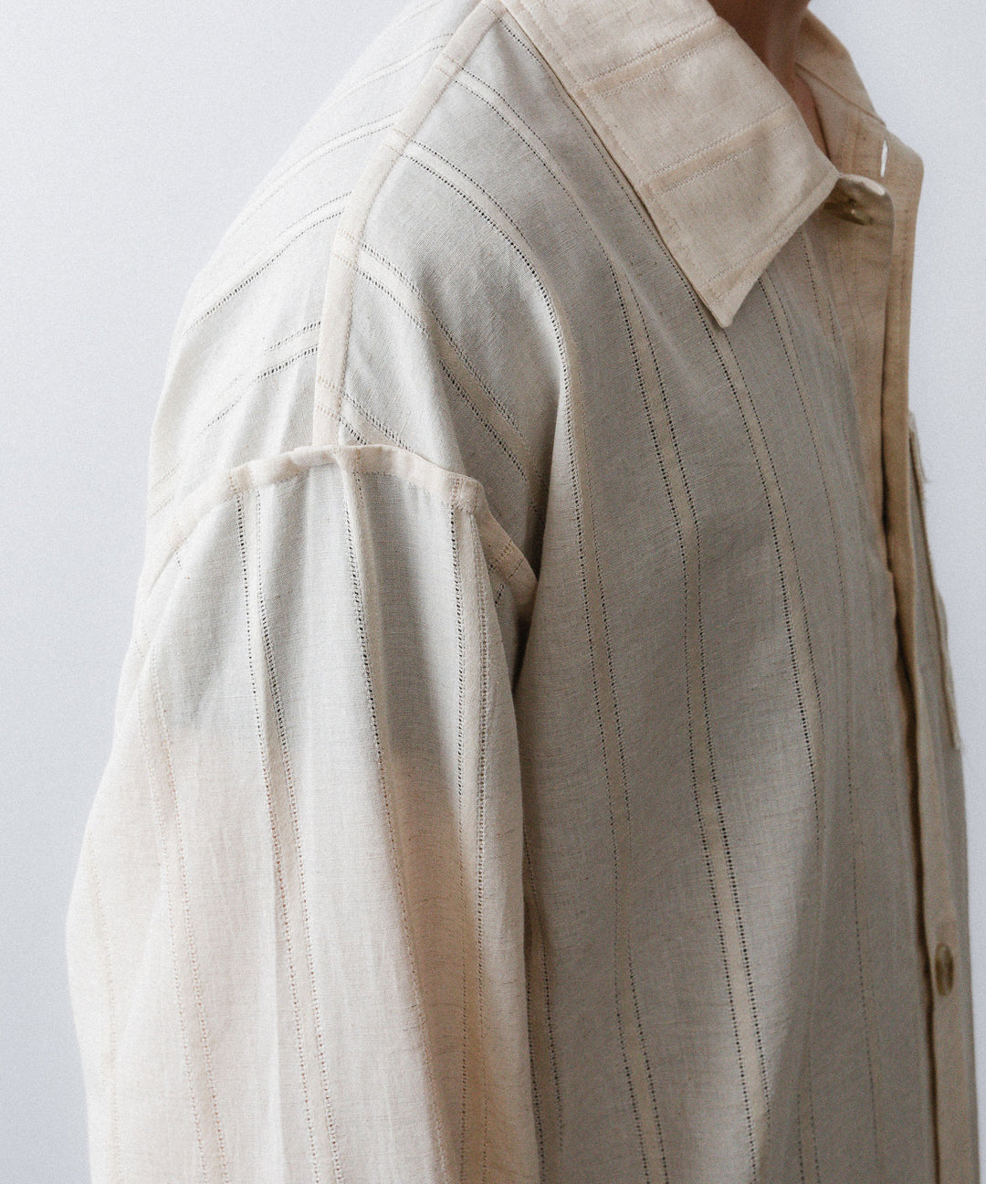 YUTASETOGAWA-ユウタセトガワのCOMFORT SHIRT-LENOのBEIGE公式通販サイトsession福岡セレクトショップ