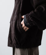 画像をギャラリービューアに読み込む, ssstein(シュタイン)のCOW SUEDE ZIP SHORT JACKET - DARK BROWNの公式通販サイトsession福岡セレクトショップ
