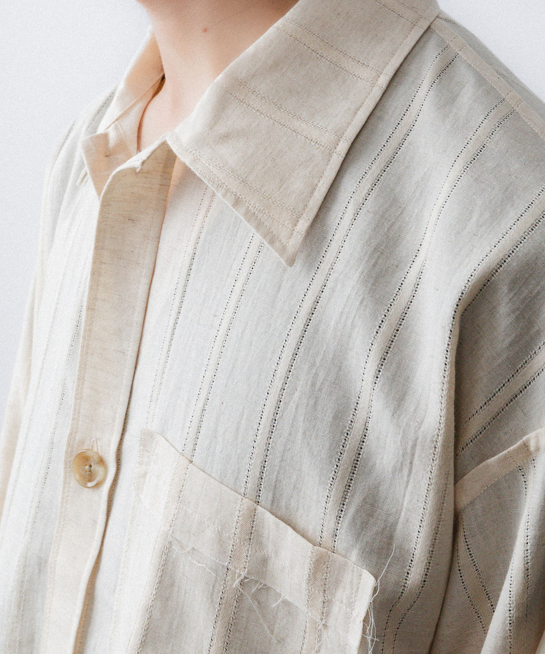 YUTASETOGAWA-ユウタセトガワのCOMFORT SHIRT-LENOのBEIGE公式通販サイトsession福岡セレクトショップ