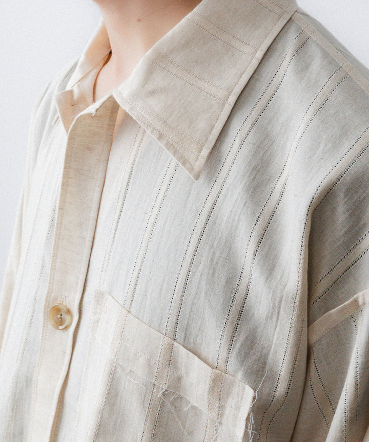 YUTASETOGAWA-ユウタセトガワのCOMFORT SHIRT-LENOのBEIGE公式通販サイトsession福岡セレクトショップ