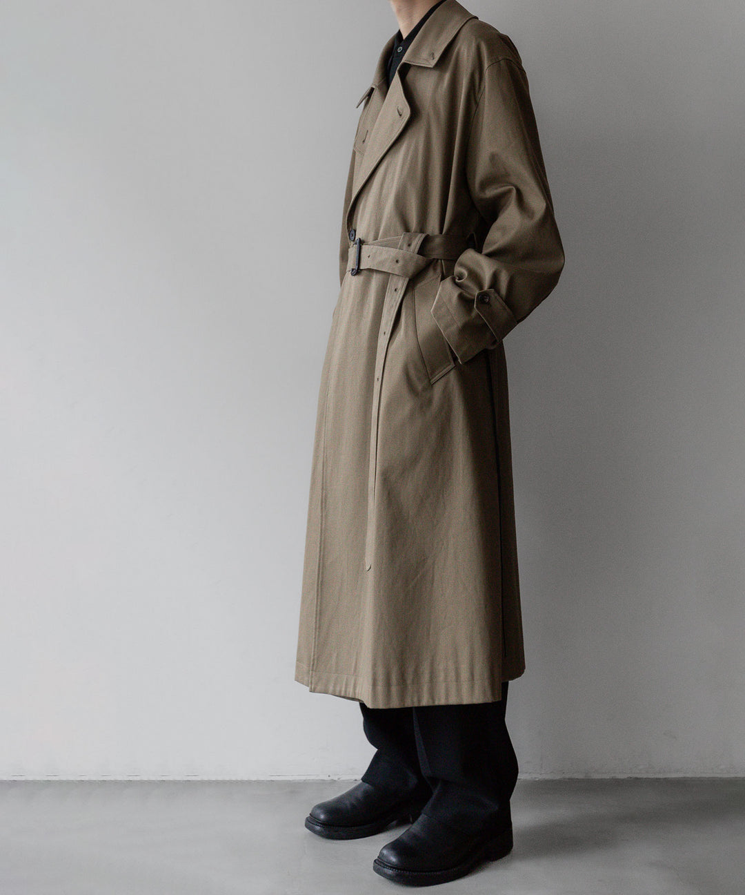 【stein】シュタインのOVERSIZED DOUBLE BREASTED COAT - DARK BEIGE 公式通販 session福岡セレクトショップ