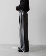 画像をギャラリービューアに読み込む, SUBLATIONS サブレーションズのMOLESKINE 2TUCK WIDE BAGGY PANTS - BLACKの公式通販サイトsession福岡セレクトショップ
