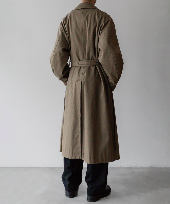 【stein】シュタインのOVERSIZED DOUBLE BREASTED COAT - DARK BEIGE 公式通販 session福岡セレクトショップ