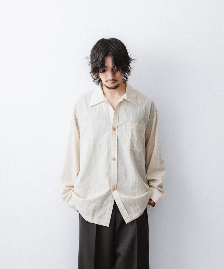 YUTASETOGAWA-ユウタセトガワのCOMFORT SHIRT-LENOのBEIGE公式通販サイトsession福岡セレクトショップ