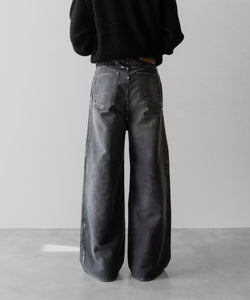 SUBLATIONS サブレーションズのMOLESKINE 2TUCK WIDE BAGGY PANTS - BLACKの公式通販サイトsession福岡セレクトショップ