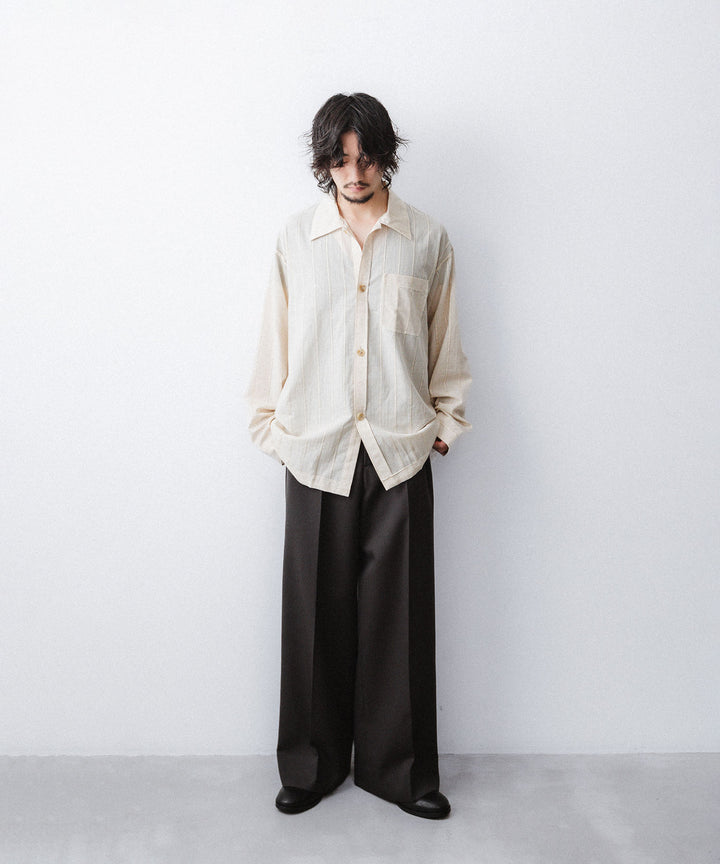 YUTASETOGAWA-ユウタセトガワのCOMFORT SHIRT-LENOのBEIGE公式通販サイトsession福岡セレクトショップ