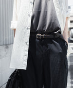 画像をギャラリービューアに読み込む, 【INTÉRIM】SILK NOIL JANGLE FATIGUE TROUSER - BLACK
