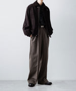 画像をギャラリービューアに読み込む, ssstein(シュタイン)のCOW SUEDE ZIP SHORT JACKET - DARK BROWNの公式通販サイトsession福岡セレクトショップ
