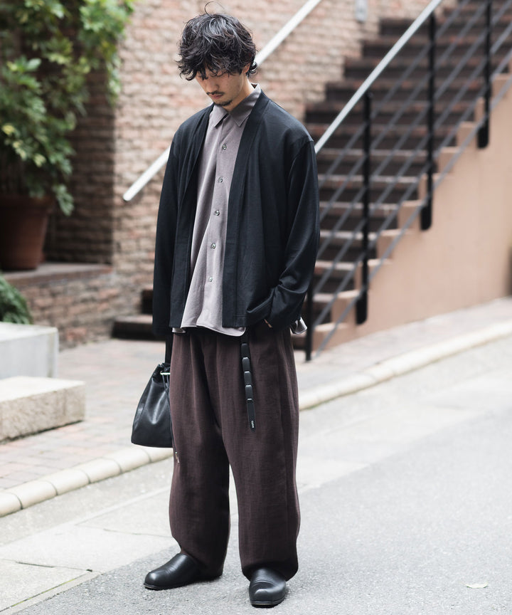 【KANEMASA PHIL.】36G CUPRO ETHER SHIRT - CHARCOAL