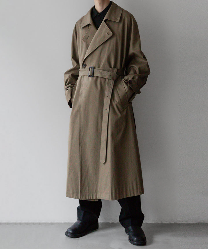 【stein】シュタインのOVERSIZED DOUBLE BREASTED COAT - DARK BEIGE 公式通販 session福岡セレクトショップ