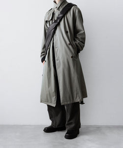 KANEMASA PHIL.】36G FINE SWEAT DRAPING EASY PANTS - CHARCOAL