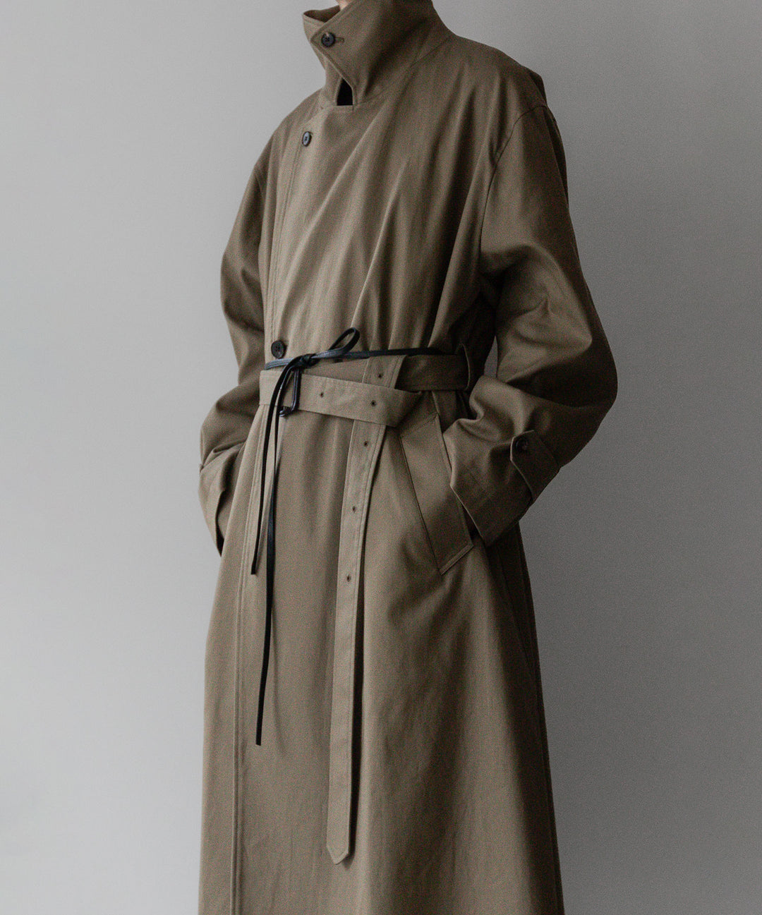 【stein】シュタインのOVERSIZED DOUBLE BREASTED COAT - DARK BEIGE 公式通販 session福岡セレクトショップ
