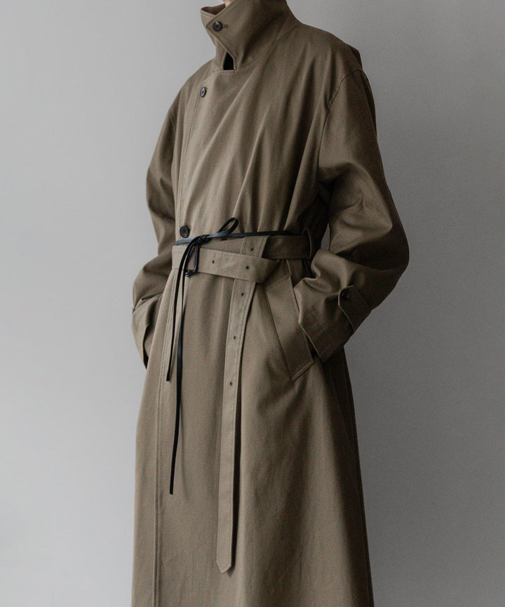 【stein】シュタインのOVERSIZED DOUBLE BREASTED COAT - DARK BEIGE 公式通販 session福岡セレクトショップ