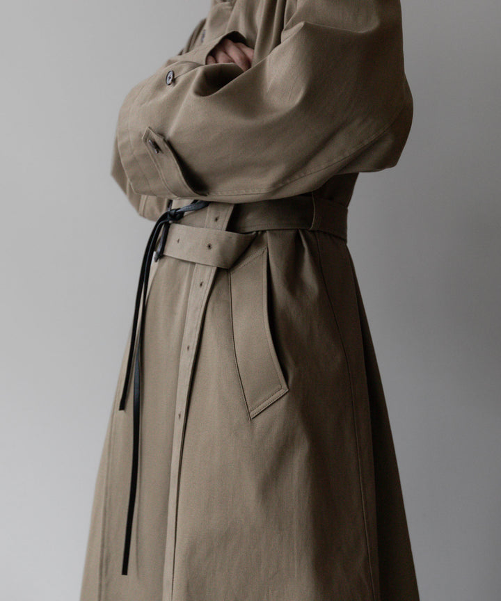 【stein】シュタインのOVERSIZED DOUBLE BREASTED COAT - DARK BEIGE 公式通販 session福岡セレクトショップ