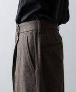 画像をギャラリービューアに読み込む, ssstein(シュタイン)のWOOL DOESKIN FLARE TROUSERS - TAUPEの公式通販サイトsession福岡セレクトショップ
