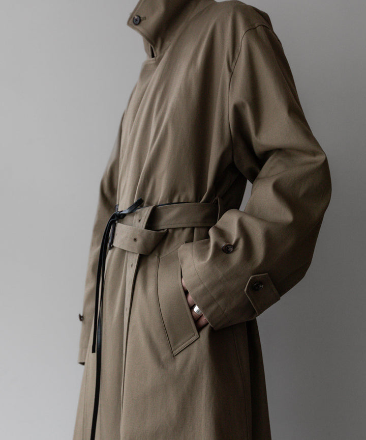 【stein】シュタインのOVERSIZED DOUBLE BREASTED COAT - DARK BEIGE 公式通販 session福岡セレクトショップ