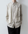 【UJOH】SWITCHING POCKET SHIRT - BEIGE