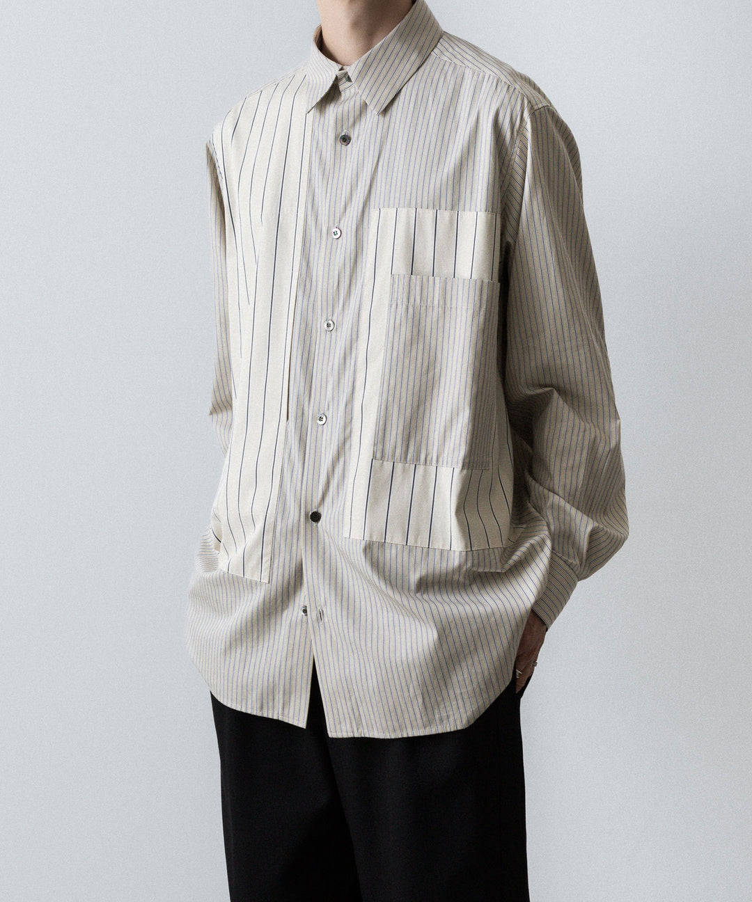 UJOH - ウジョーのSWITCHING POCKET SHIRTのBEIGE 公式通販サイトsession福岡セレクトショップ