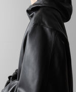 画像をギャラリービューアに読み込む, ssstein(シュタイン)のLEATHER HOODED SHORT JACKET - DARK CHARCOALの公式通販サイトsession福岡セレクトショップ

