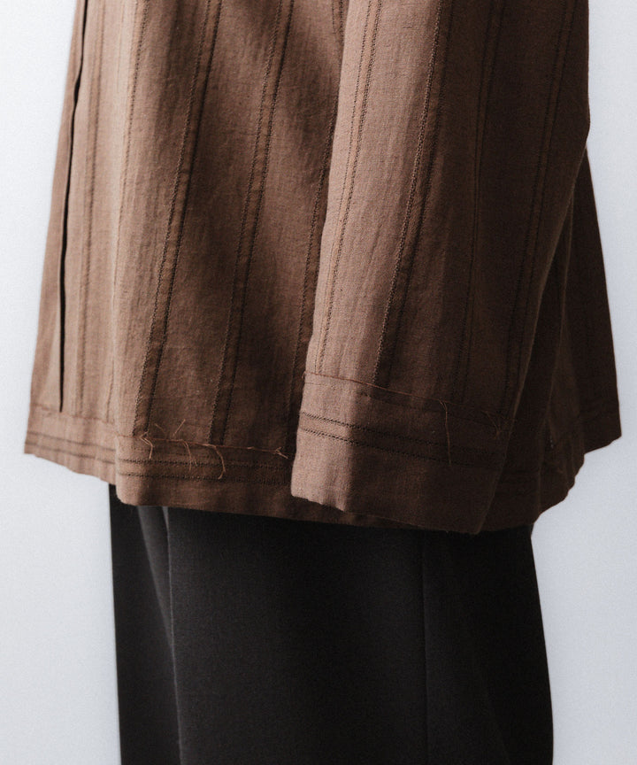 YUTASETOGAWA-ユウタセトガワのCOMFORT SHIRT-LENOのBROWN公式通販サイトsession福岡セレクトショップ