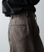 画像をギャラリービューアに読み込む, ssstein(シュタイン)のWOOL DOESKIN FLARE TROUSERS - TAUPEの公式通販サイトsession福岡セレクトショップ
