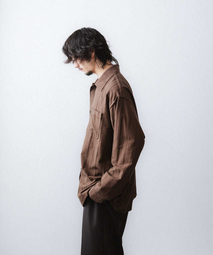 YUTASETOGAWA-ユウタセトガワのCOMFORT SHIRT-LENOのBROWN公式通販サイトsession福岡セレクトショップ