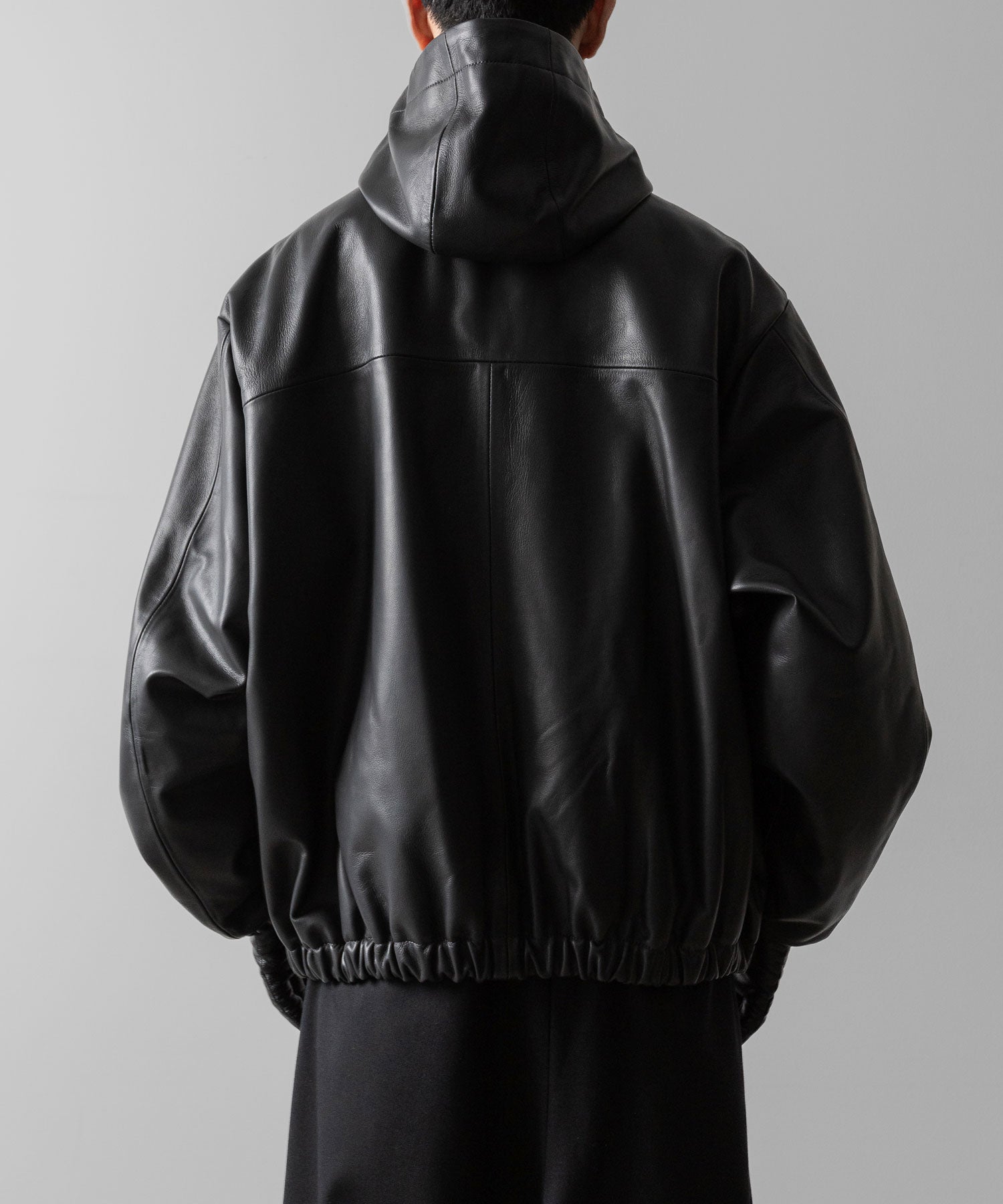 ssstein(シュタイン)のLEATHER HOODED SHORT JACKET - DARK CHARCOALの公式通販サイトsession福岡セレクトショップ
