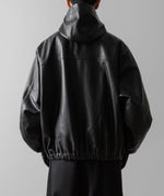 画像をギャラリービューアに読み込む, ssstein(シュタイン)のLEATHER HOODED SHORT JACKET - DARK CHARCOALの公式通販サイトsession福岡セレクトショップ

