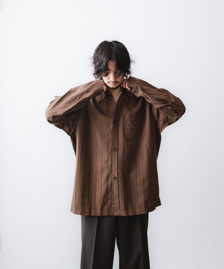 YUTASETOGAWA-ユウタセトガワのCOMFORT SHIRT-LENOのBROWN公式通販サイトsession福岡セレクトショップ