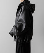 画像をギャラリービューアに読み込む, ssstein(シュタイン)のLEATHER HOODED SHORT JACKET - DARK CHARCOALの公式通販サイトsession福岡セレクトショップ

