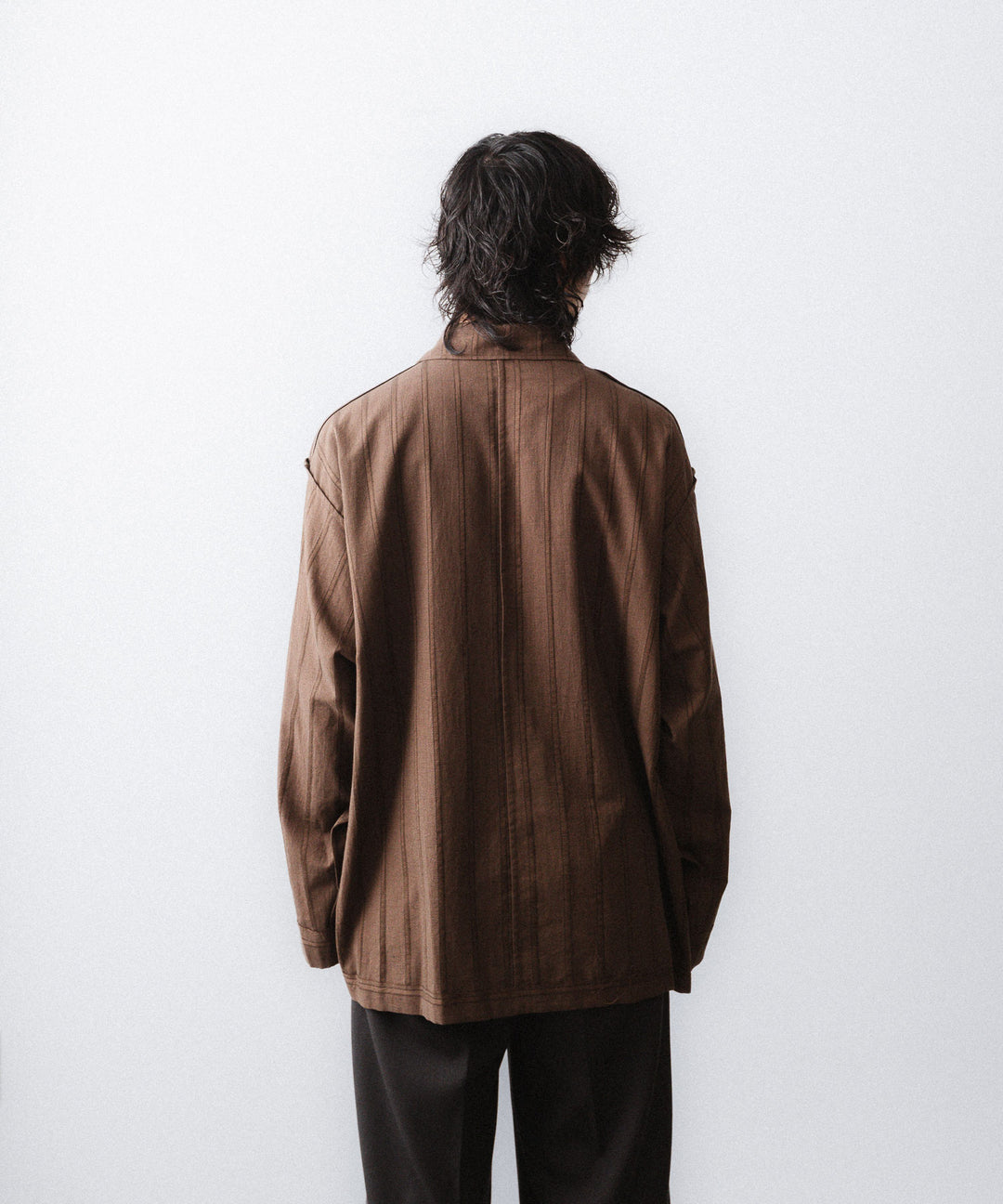 YUTASETOGAWA-ユウタセトガワのCOMFORT SHIRT-LENOのBROWN公式通販サイトsession福岡セレクトショップ