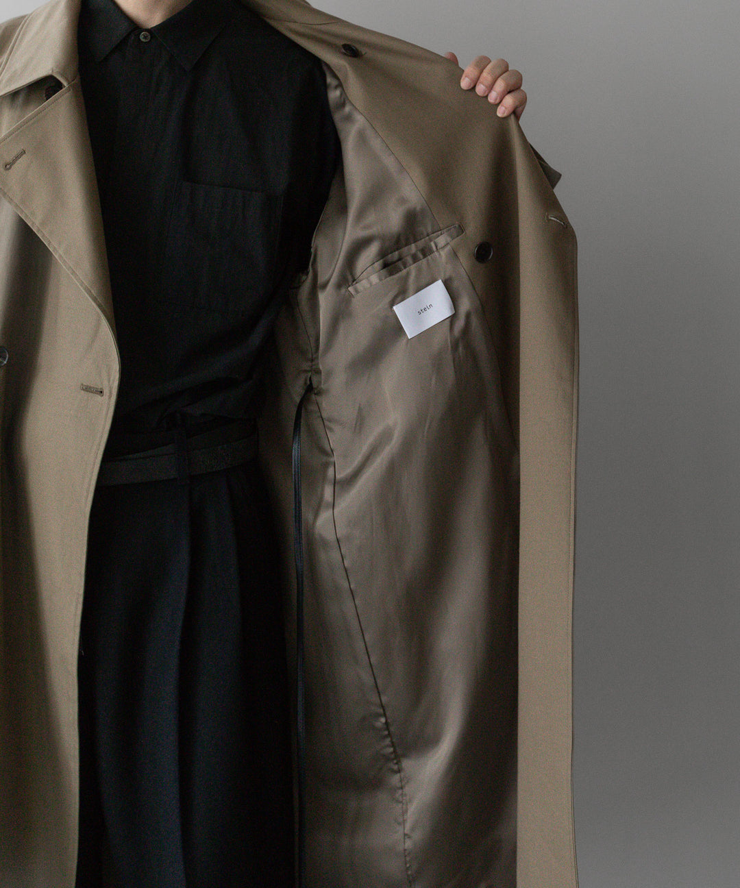 【stein】シュタインのOVERSIZED DOUBLE BREASTED COAT - DARK BEIGE 公式通販 session福岡セレクトショップ