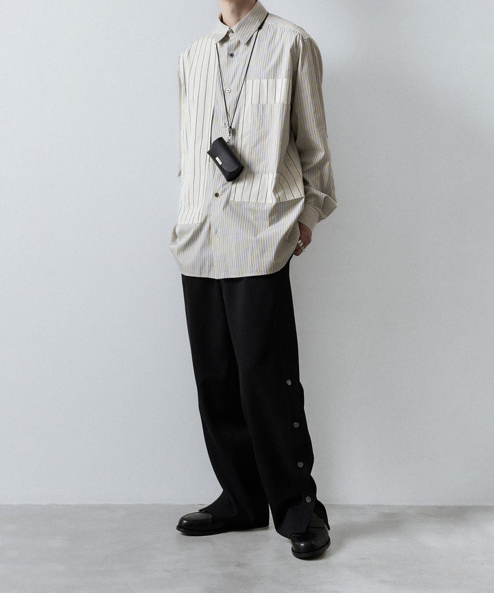 UJOH - ウジョーのBUTTON SLIT PNTのBLACK 公式通販サイトsession福岡セレクトショップ