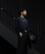 画像をギャラリービューアに読み込む, VEIN ヴェインのSUEDED CO JERSEY VESSEL L/S TEE - BLACKの公式通販サイトsession福岡セレクトショップ
