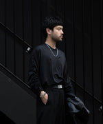 画像をギャラリービューアに読み込む, VEIN ヴェインのSUEDED CO JERSEY VESSEL L/S TEE - BLACKの公式通販サイトsession福岡セレクトショップ
