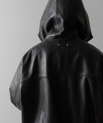 画像をギャラリービューアに読み込む, ssstein(シュタイン)のLEATHER HOODED SHORT JACKET - DARK CHARCOALの公式通販サイトsession福岡セレクトショップ

