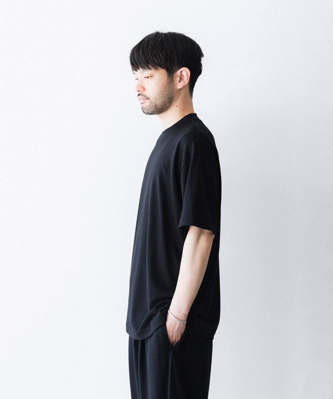 WWW ラッピンノットウールウェアS/S WIDE FIT T-SHIRTのBLACK 公式通販サイトsession福岡セレクトショップ