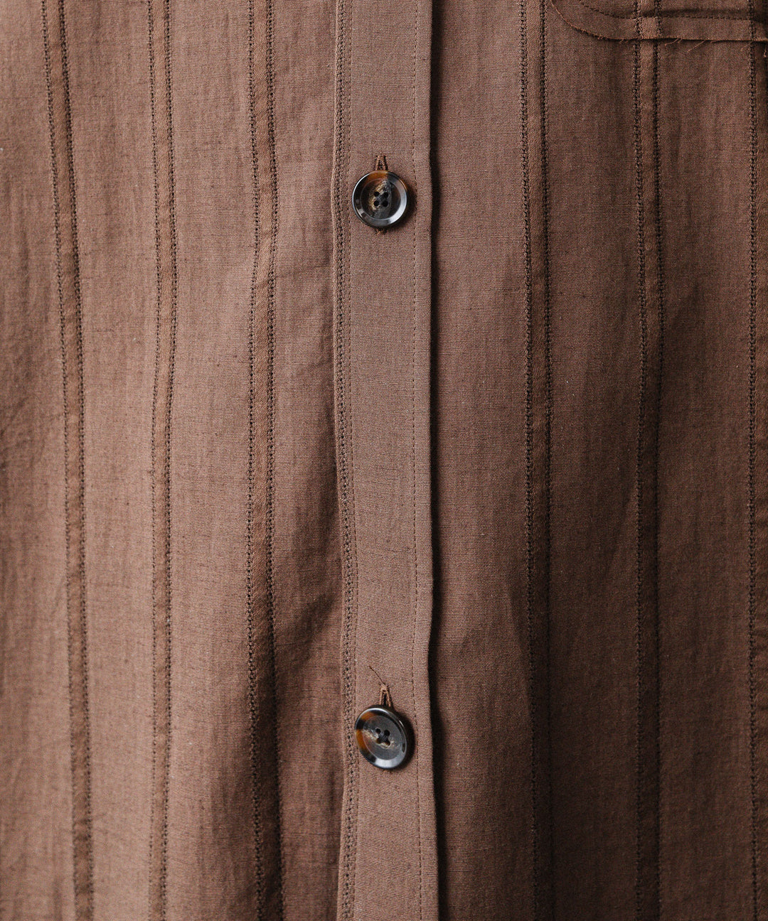 YUTASETOGAWA-ユウタセトガワのCOMFORT SHIRT-LENOのBROWN公式通販サイトsession福岡セレクトショップ