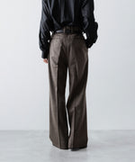 画像をギャラリービューアに読み込む, ssstein(シュタイン)のWOOL DOESKIN FLARE TROUSERS - TAUPEの公式通販サイトsession福岡セレクトショップ
