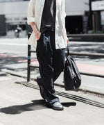 画像をギャラリービューアに読み込む, 【INTÉRIM】SILK NOIL JANGLE FATIGUE TROUSER - BLACK
