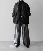 画像をギャラリービューアに読み込む, SUBLATIONS サブレーションズのMOLESKINE 2TUCK WIDE BAGGY PANTS - BLACKの公式通販サイトsession福岡セレクトショップ
