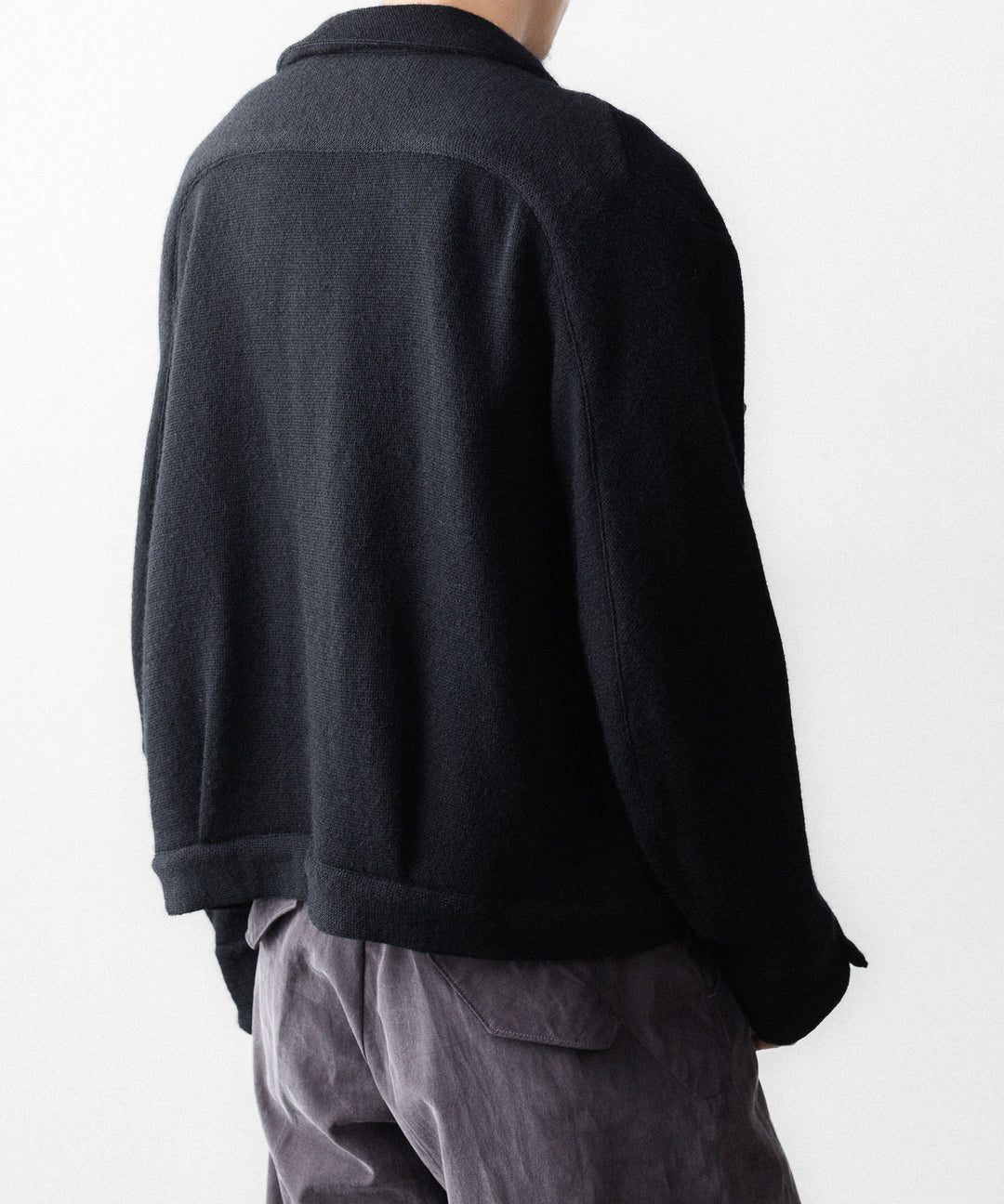 【OPPOSE DUALITY】6 POCKET PANEL KNIT - BLACK