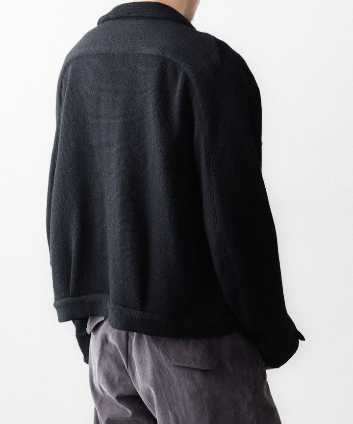 【OPPOSE DUALITY】6 POCKET PANEL KNIT - BLACK