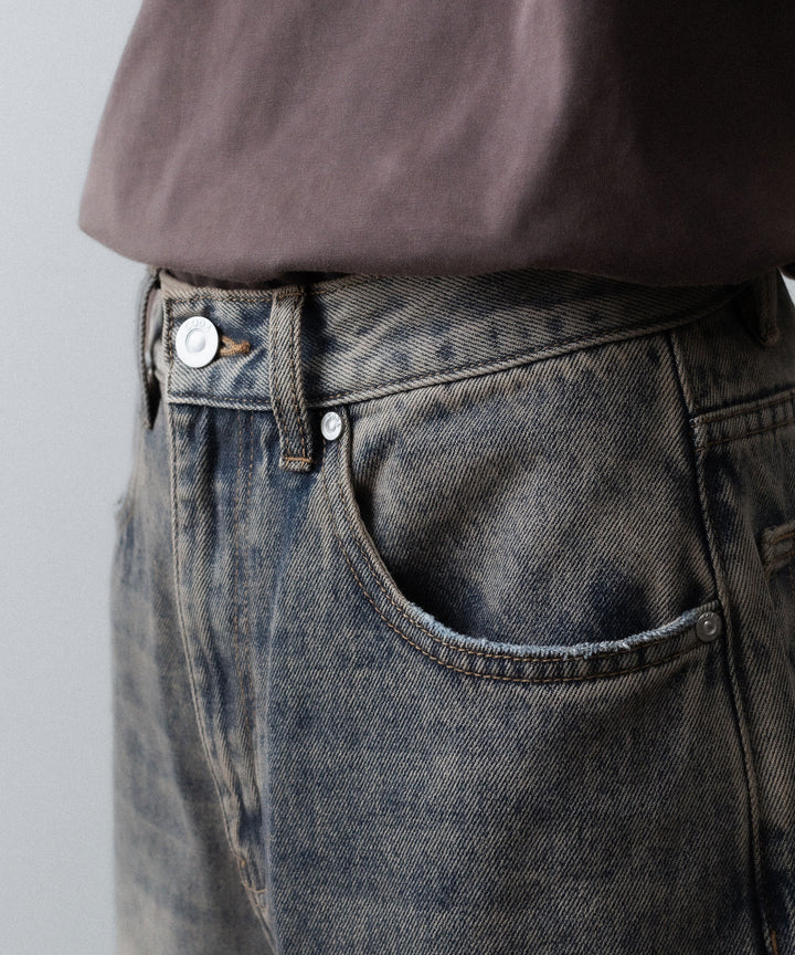 CODA コーダ GREY ACID WASH LAYERED HYBRID JEANSのGREY ACID WASH 公式通販サイトsession福岡セレクトショップ